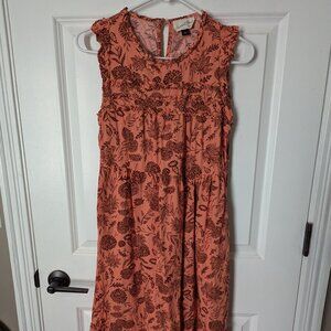 Universal Thread Floral Tiered Sleeveless Maxi Dress, Size Small